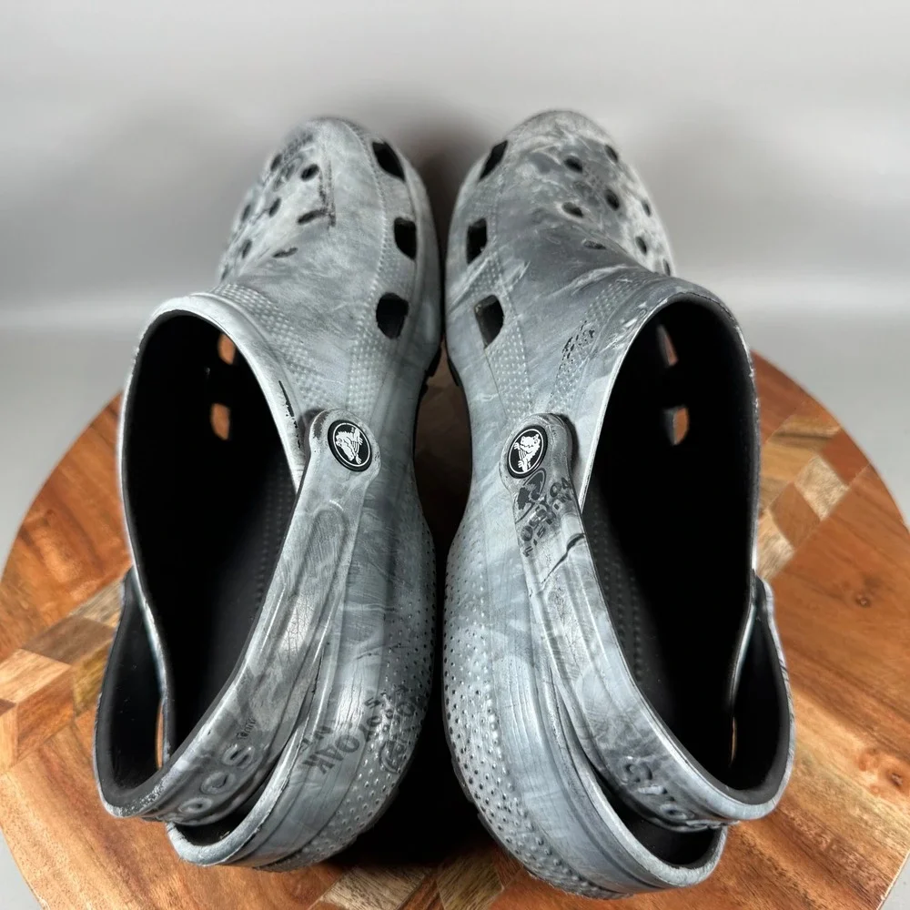 Crocs Classic Clog Mossy Oak Fishing Elements Bone Camo Mens 8 Womens 10 Grey